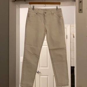 Liverpool White stretchy skinny jeans-Abby ankle skinny